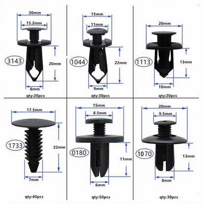 Kit Clips / Grampos Auto OEM, 190em1