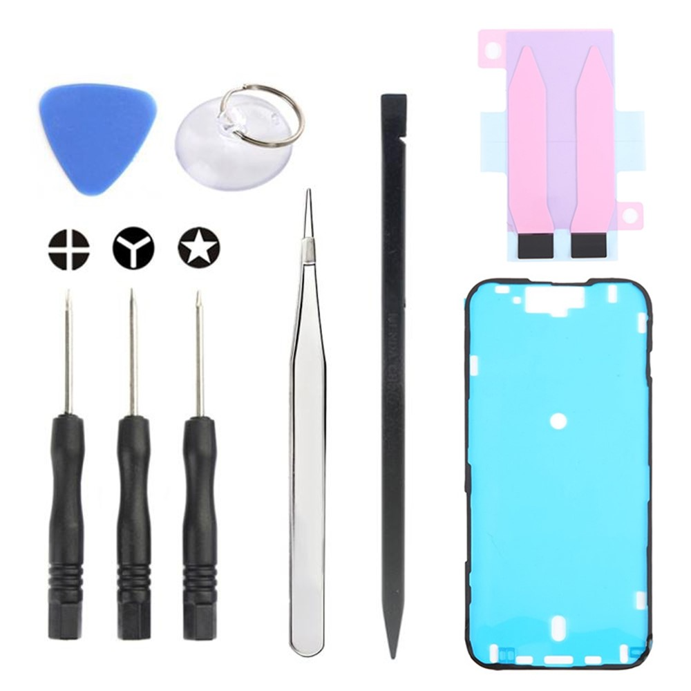 Kit de Reparação Jiafa JF-8162 para substituição da Bateria Apple iPhone 15, 9 em 1