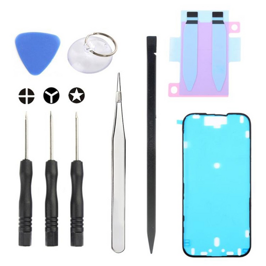 Kit de Reparação Jiafa JF-8162 para substituição da Bateria Apple iPhone 16, 9 em 1