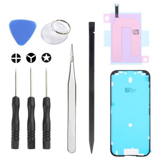 Kit de Reparação Jiafa JF-8162 para substituição da Bateria Apple iPhone 17, 9 em 1