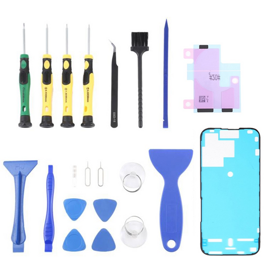 Kit de Reparação Jiafa JF-8182 para substituição de Bateria Apple iPhone 15 Pro, 21 em 1