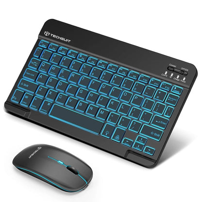 Kit Teclado Rato Sem Fios Techsuit AirCombo WKM1, BT / Wi-Fi, Preto