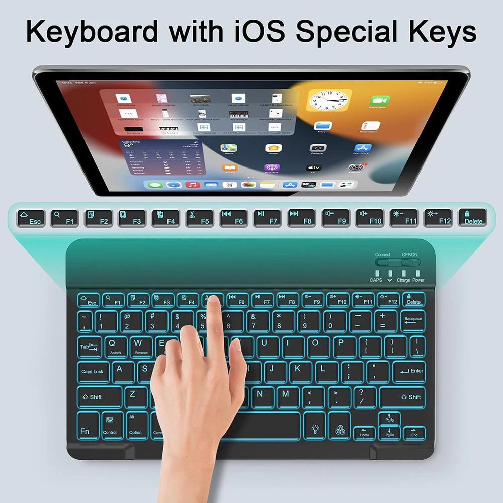 Kit Teclado Rato Sem Fios Techsuit AirCombo WKM1, BT / Wi-Fi, Preto