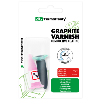 Verniz de grafite AG Termopasty, 2ml, Conjunto de 2 unidades ART.AGT-022