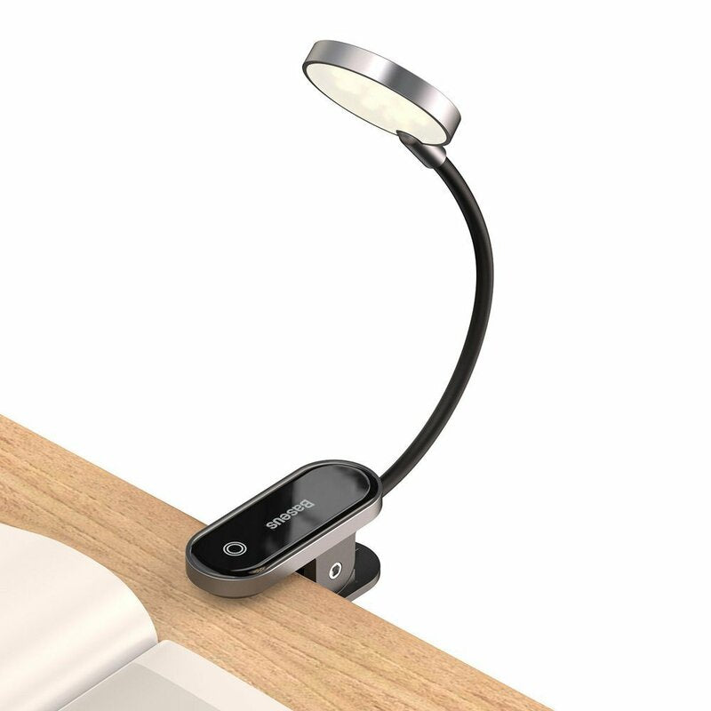 Baseus Comfort Reading Mini Clip Led Lâmpada, Cinzento DGRAD-0G 