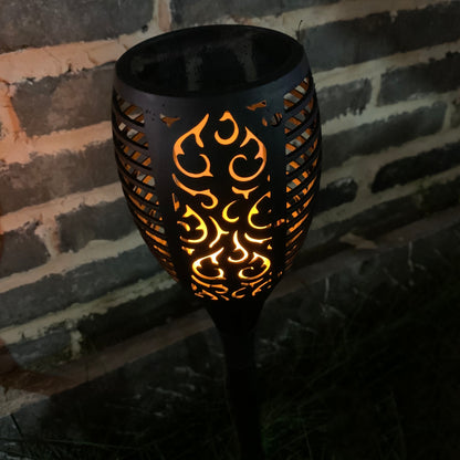 Lâmpada Solar Forever, 96Led, 2800K, IP65, Preta