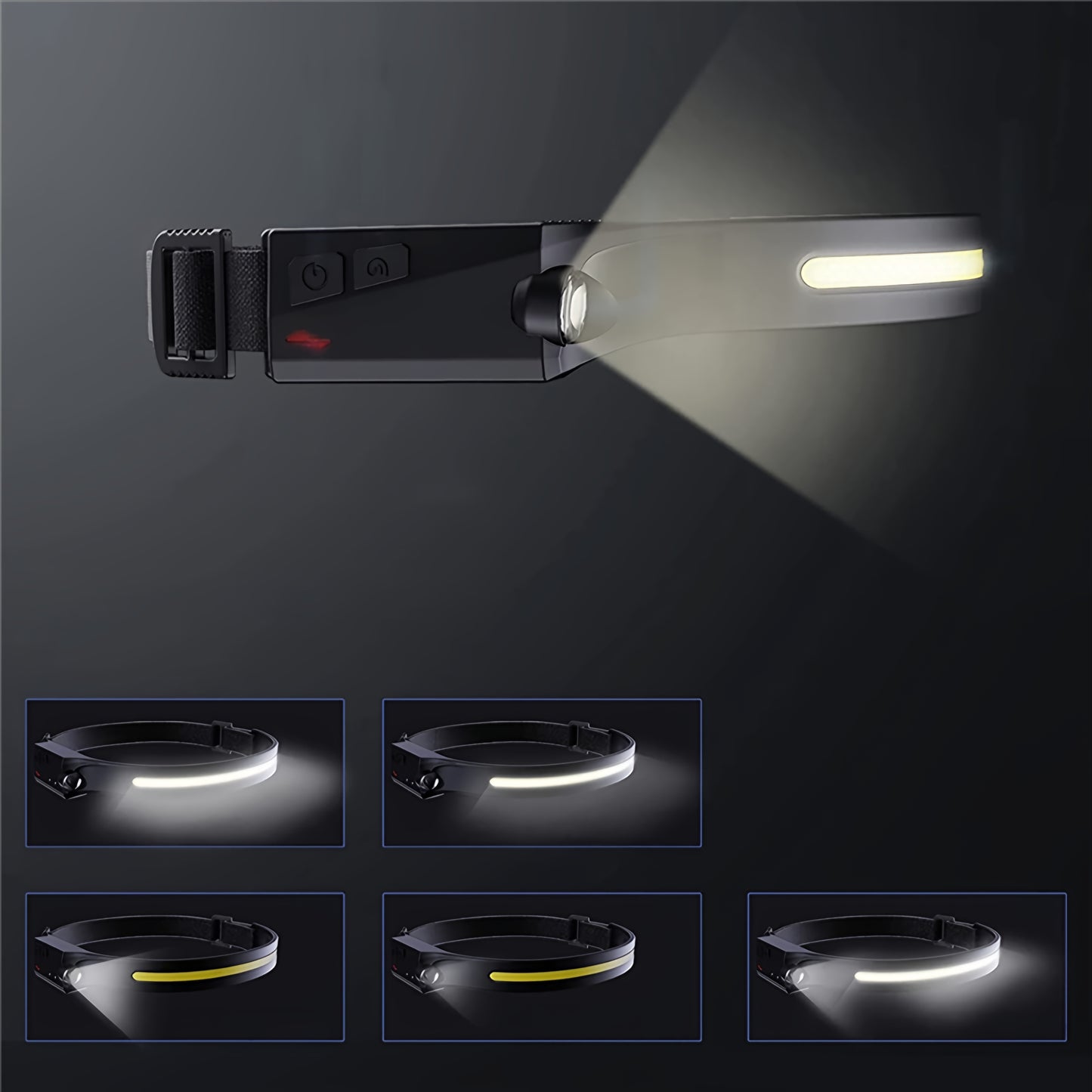 Lanterna Frontal LED WZK WLC-1200, 350lm, IPX4
