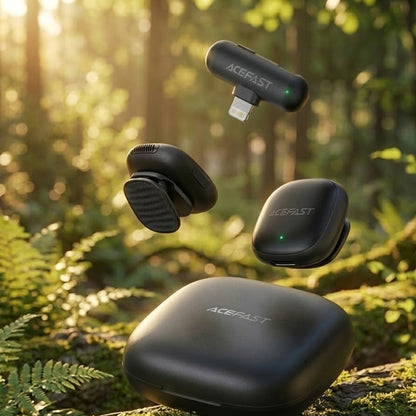 Lavalier Acefast R1, Lightning, Conjunto de 2 peças, Preto