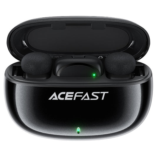 Lavalier Acefast R2, USB-C, Conjunto de 2 peças, Preto