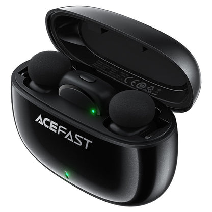 Lavalier Acefast R2, USB-C, Conjunto de 2 peças, Preto