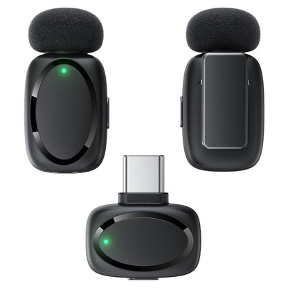 Lavalier Acefast R2, USB-C, Conjunto de 2 peças, Preto