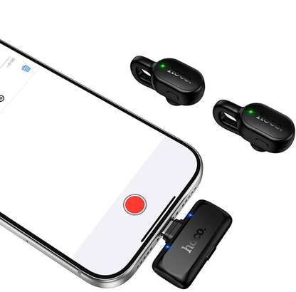 Lavalier HOCO L27, USB-C, Conjunto de 2 peças, Preto