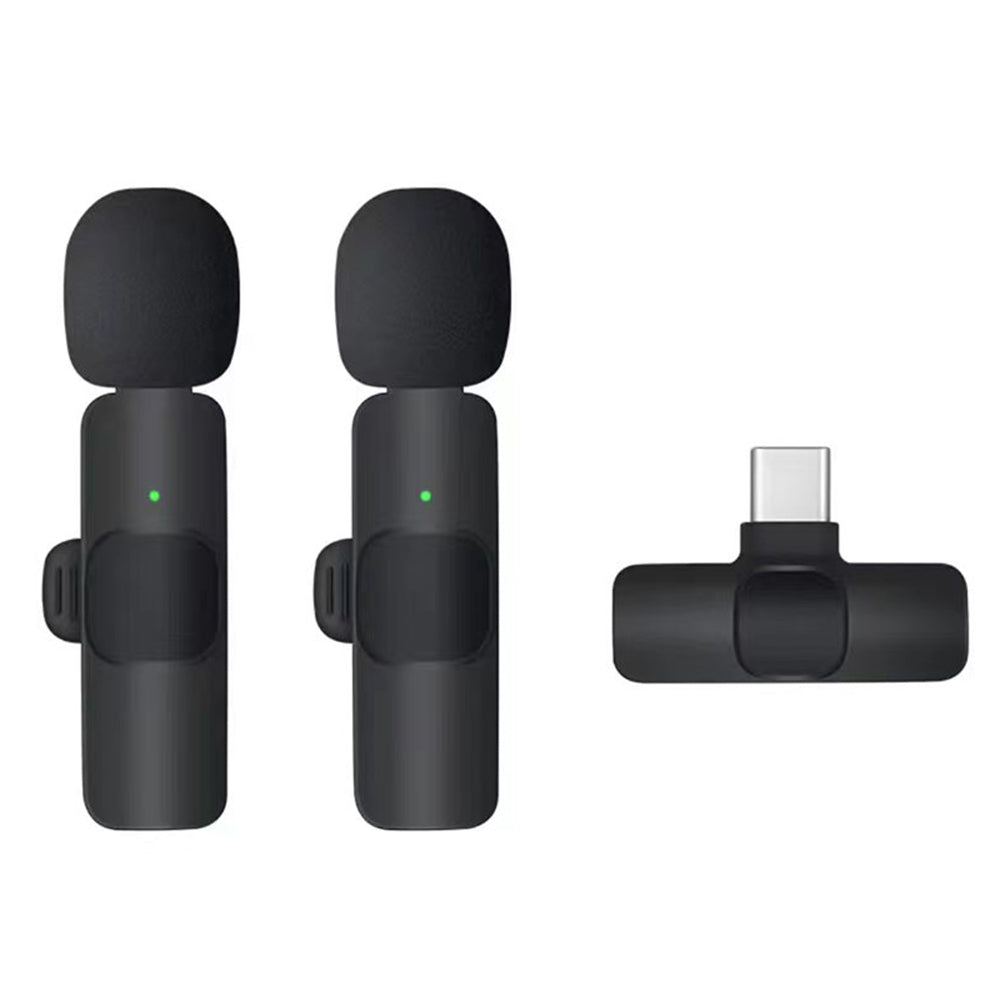 Techsuit LW2 Lavalier, USB-C, Set of 2, Black