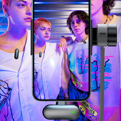 Lavalier Yesido KR17, USB-C, Conjunto de 2 peças, Preto