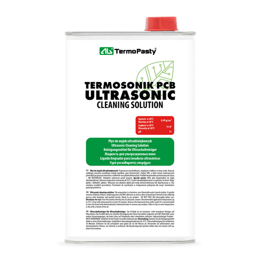 Líquido de Limpeza por Ultrassons AG Termopasty para placa PCB, 1l ART.AGT-200