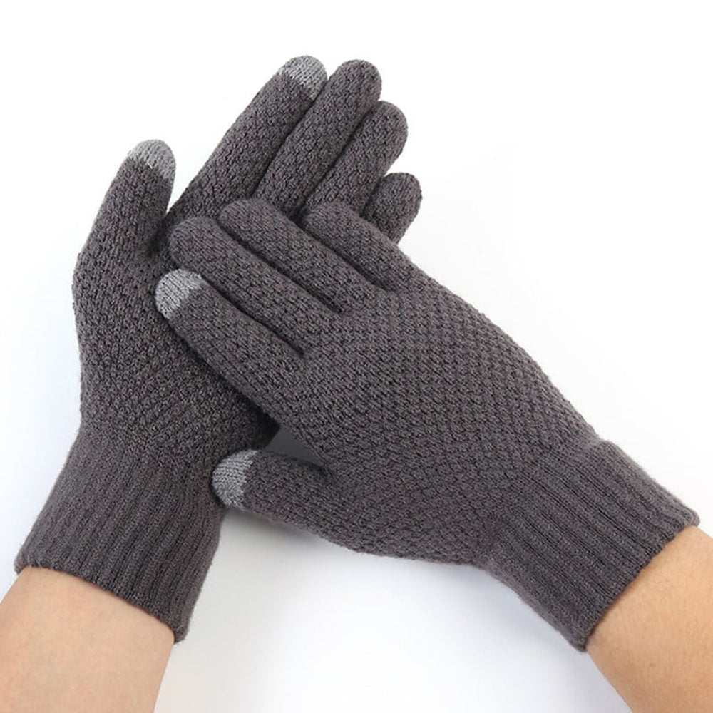Luvas de Inverno Táteis para Homem Techsuit ST0013, Tamanho 22cm, Cinza