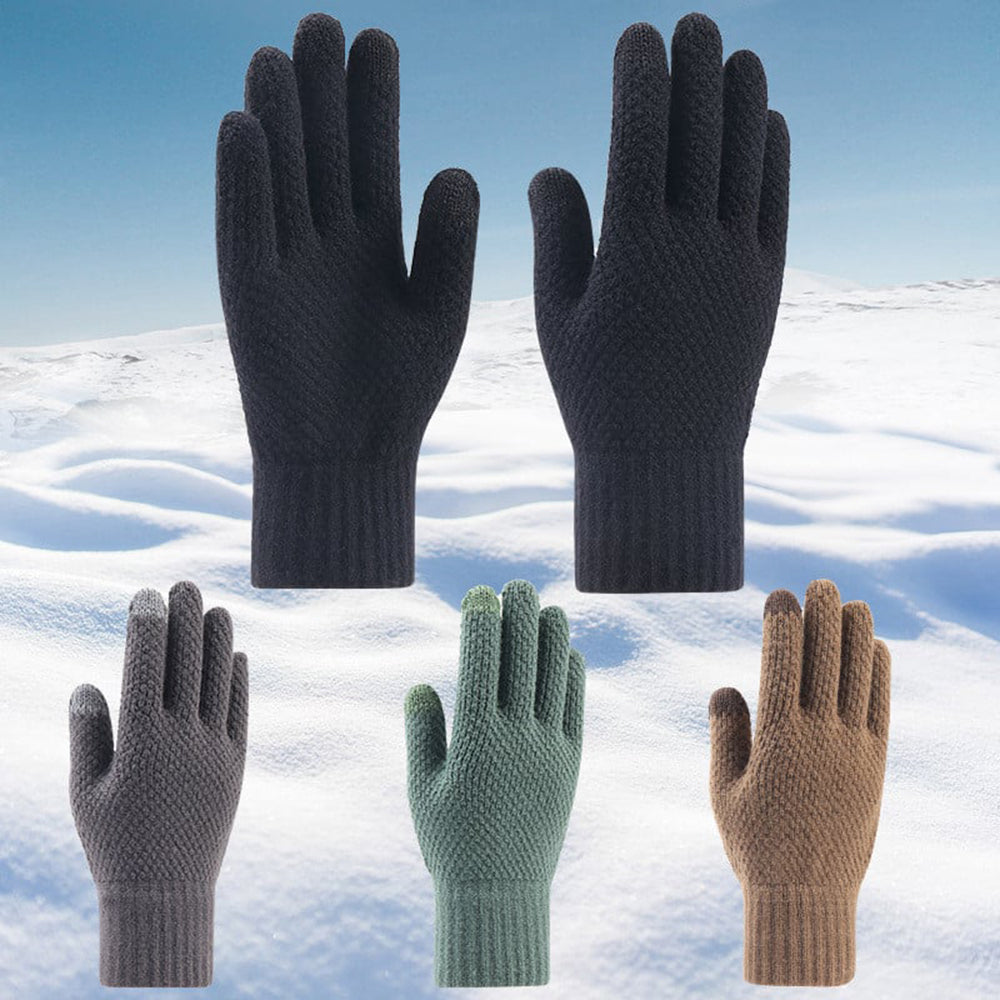 Luvas de Inverno Táteis para Homem Techsuit ST0013, Tamanho 22cm, Cinza