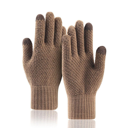 Luvas de Inverno Táteis para Homem Techsuit ST0013, Tamanho 22cm, Castanho