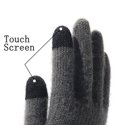Techsuit Men's Winter Touchscreen Gloves ST0013, Size 22cm, Brown
