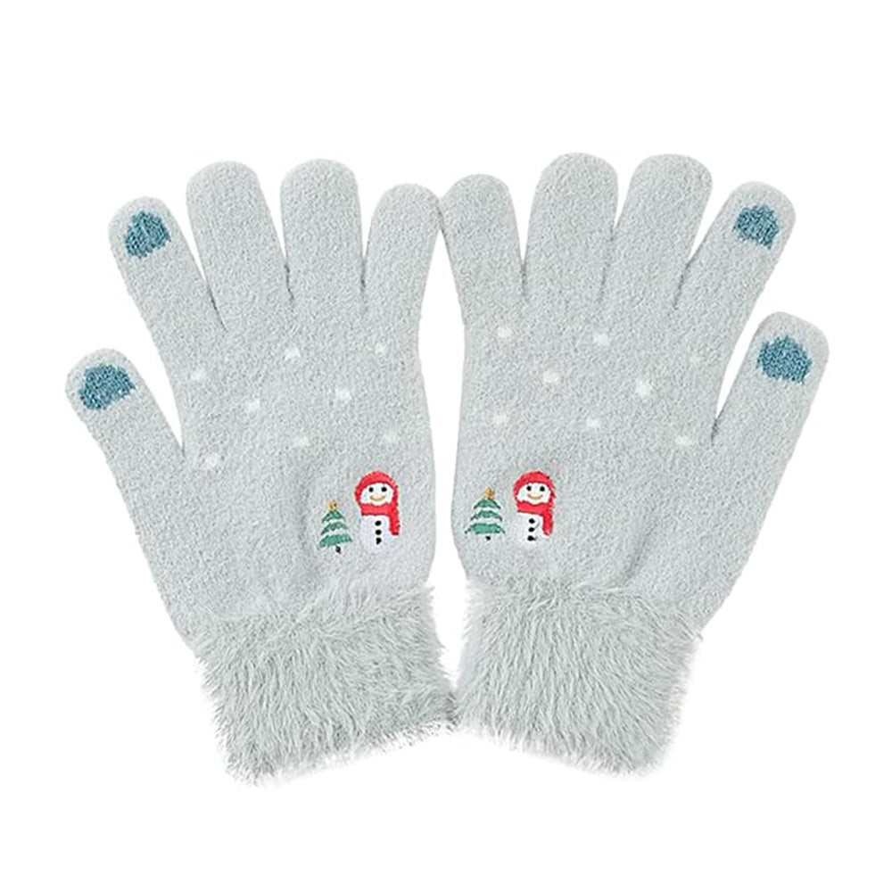 Luvas de Inverno Táteis Senhora Techsuit ST0011, Tamanho 17cm, Azuis