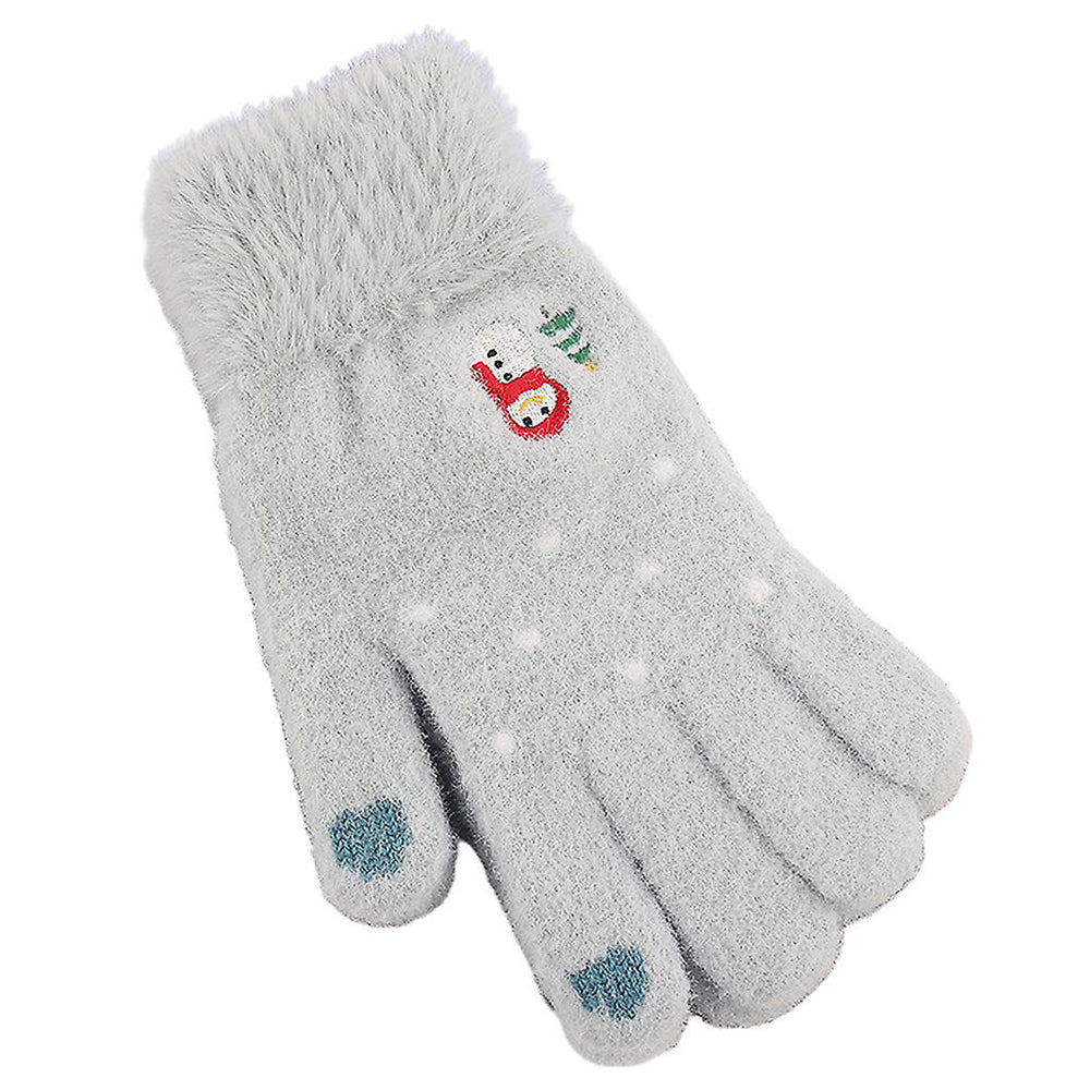 Luvas de Inverno Táteis Senhora Techsuit ST0011, Tamanho 17cm, Azuis