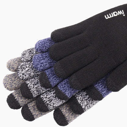 Iwarm ST0005 Touchscreen Winter Gloves, Size 21cm, Gray