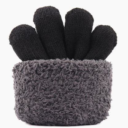 Luvas de Inverno Táteis Iwarm ST0005, Tamanho 21cm, Pretas