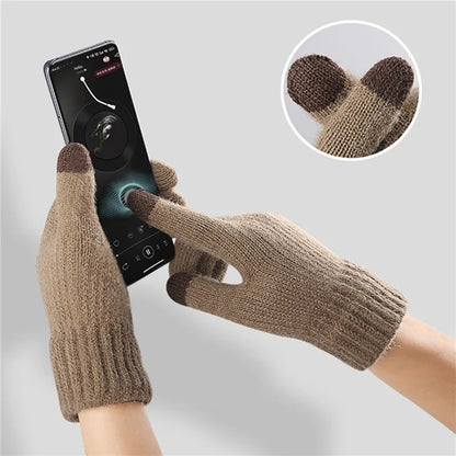 Iwarm ST0016 Touchscreen Winter Gloves, Size 22cm, Gray