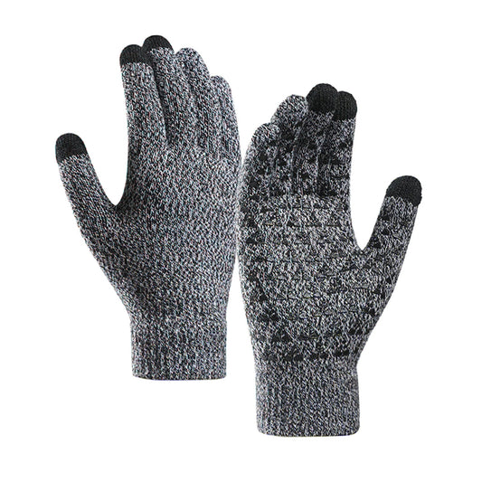 Luvas de Inverno Táteis Iwarm ST0018, Tamanho 23cm, Preto Cinza