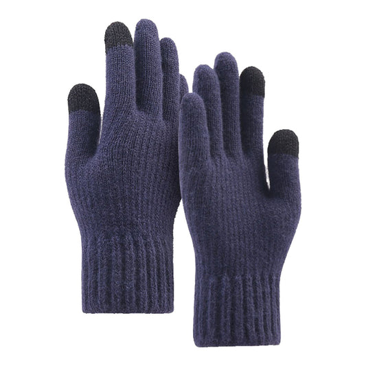 Luvas de Inverno Táteis Unissexo Techsuit ST0012, Tamanho 22cm, Azul Marinho