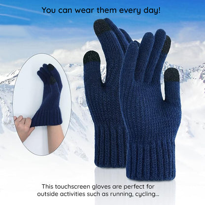 Luvas de Inverno Táteis Unissexo Techsuit ST0012, Tamanho 22cm, Cinza Claro