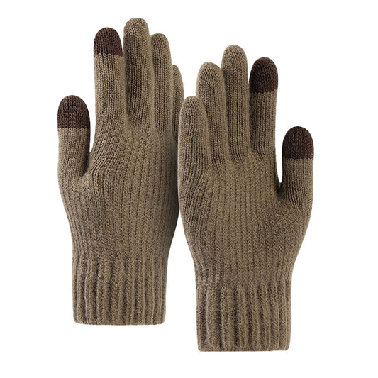 Luvas de Inverno Táteis Unissexo Techsuit ST0012, Tamanho 22cm, Castanho