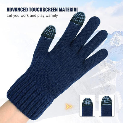 Unisex Winter Touchscreen Gloves Techsuit ST0012, Size 22cm, Brown