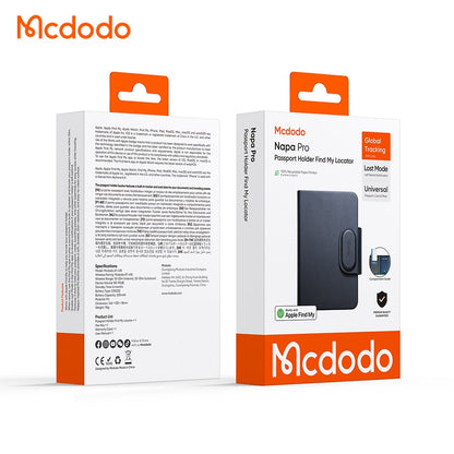 Mcdodo SmartTag Passport Napa Pro AT-4180 para iOS Series, Preto