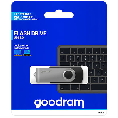 Memória Externa USB-A GoodRam UTS2, 64Gb UTS2-0640K0R11
