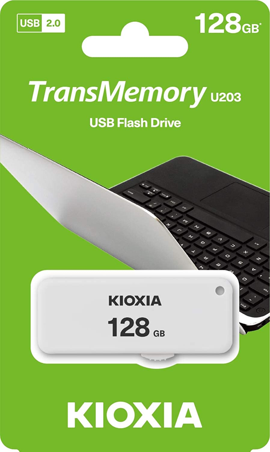 Memória externa USB-A KIOXIA U203, 128Gb LU203W128GG4 LU203W128GG4