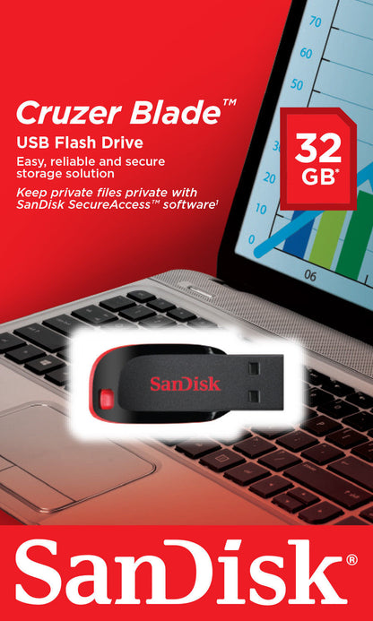 SanDisk Cruzer Blade USB-A Memória externa de 32 Gb SDCZ50-032G-B35