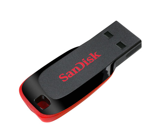 Memória Externa USB-A SanDisk Cruzer Blade, 128Gb SDCZ50-128G-B35