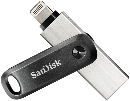 Memória Externa USB-A 3.0 / Lightning SanDisk iXpand Go, 256Gb SDIX60N-256G-GN6NE