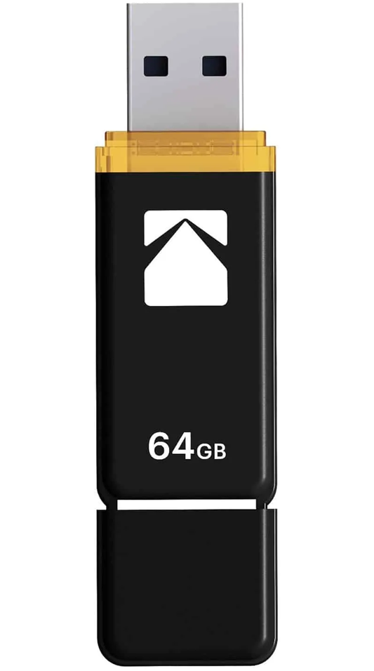 Memória Externa USB-A 3.0 Kodak K103, 64Gb EKMMD64GK103