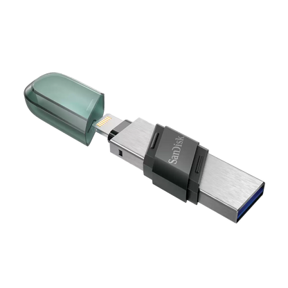 Memória Externa USB-A 3.0 / Lightning SanDisk iXpand Flip, 128Gb SDIX90N-128G-GN6NE