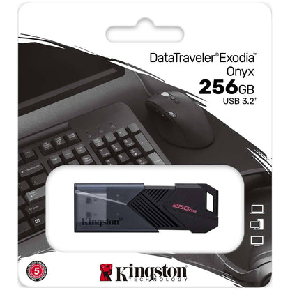 Memória Externa Kingston Exodia Onyx USB-A 3.0 Kingston Exodia Onyx, 256Gb DTXON/256GB 