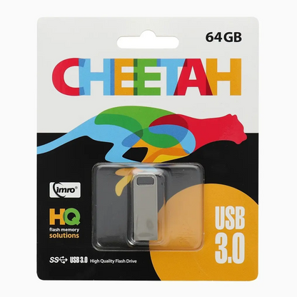 Memória Externa USB-A 3.0 Imro Cheetah, 64Gb