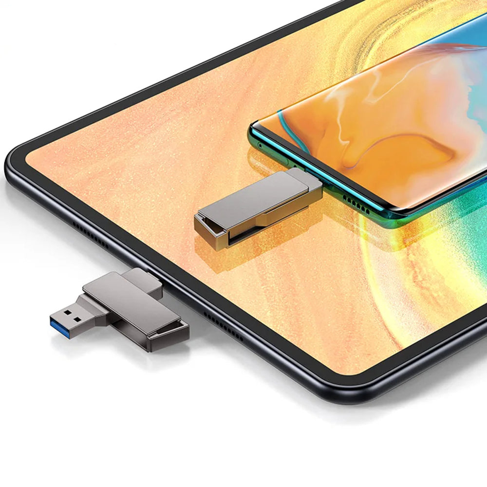 Memória Externa USB-A 3.0 / USB-C Techsuit THSM20, 128Gb