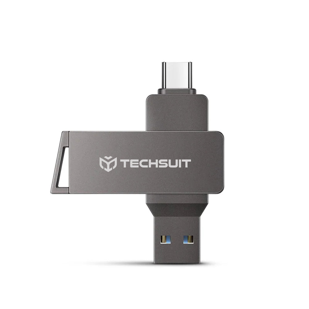 Memória Externa USB-A 3.0 / USB-C Techsuit THSM20, 64Gb