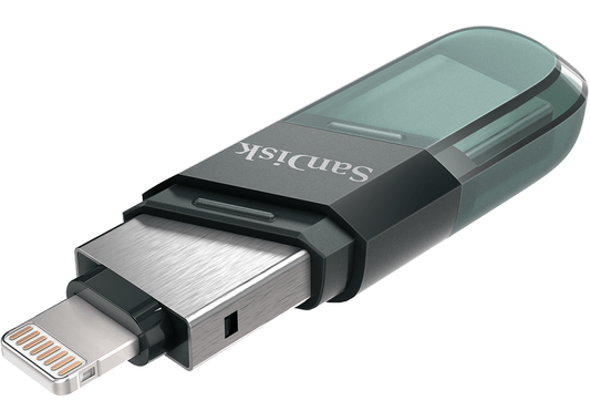 Memória Externa USB-A 3.1 / Lightning SanDisk iXpand Flip, 64Gb SDIX90N-064G-GN6NN