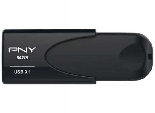 Memória Externa USB-A 3.1 PNY Attache 4, 64Gb FD64GATT431KK-EF