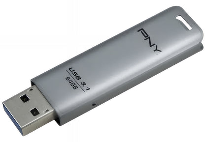 Memória Externa USB-A 3.1 PNY Elite Steel, 64Gb FFD64GESTEEL31G-EF