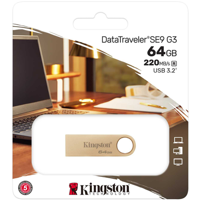 Memória externa Kingston DT SE9 G3, 64Gb DTSE9G3/64GB USB-A 3.2 