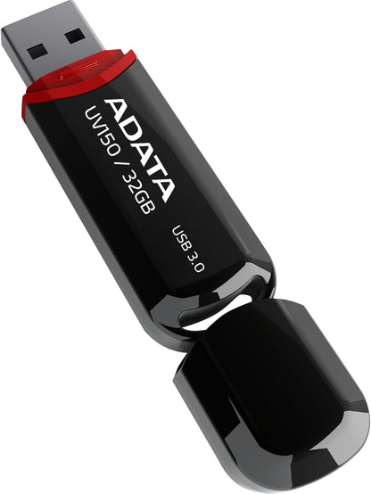 Memória Externa USB-A 3.2 Adata UV150, 32Gb AUV150-32G-RBK